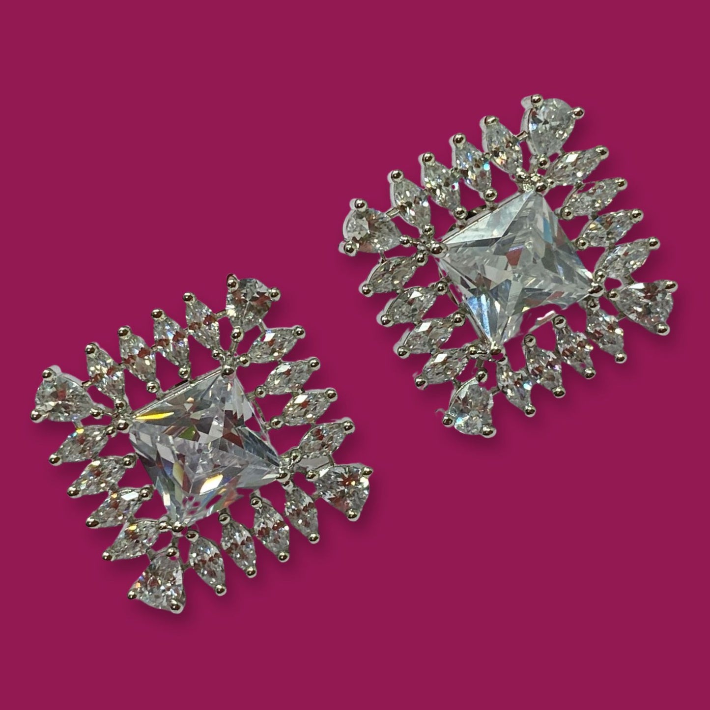 Cubic Zirconia Diamond Stud