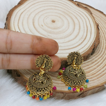 Gold Plated Jhumkhi Earrings