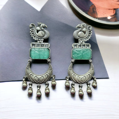 German Silver Dangler Earrings