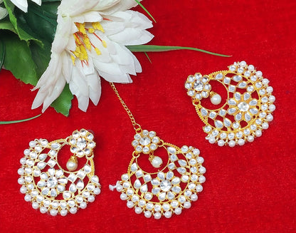 Maang Tikka Earrings Set