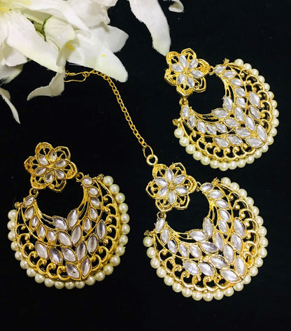 Maang Tikka Earrings Set