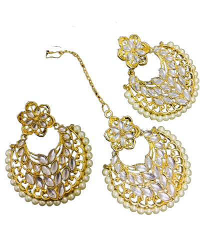 Maang Tikka Earrings Set