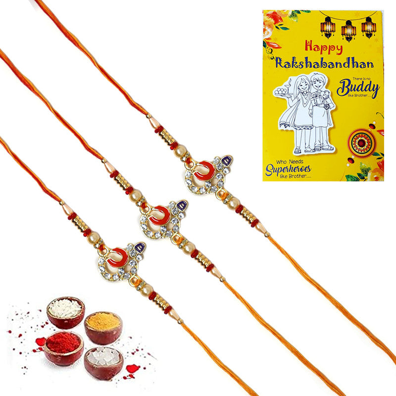 AD Shivling OM Pendant Rakhi