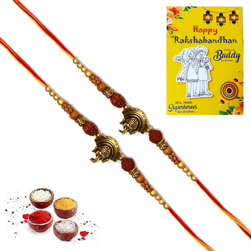 Ganesh Ridraksh Pendant Rakhi | Rakhi for Brother