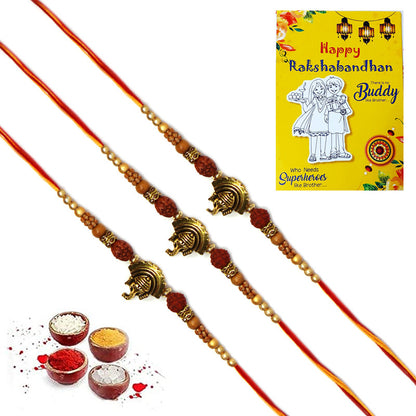 Ganesh Ridraksh Pendant Rakhi | Rakhi for Brother