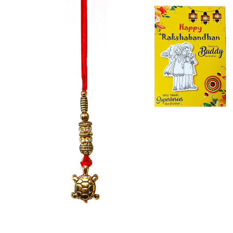 Good Luck Tortoise Pendant Bhabhi Lumba Rakhi