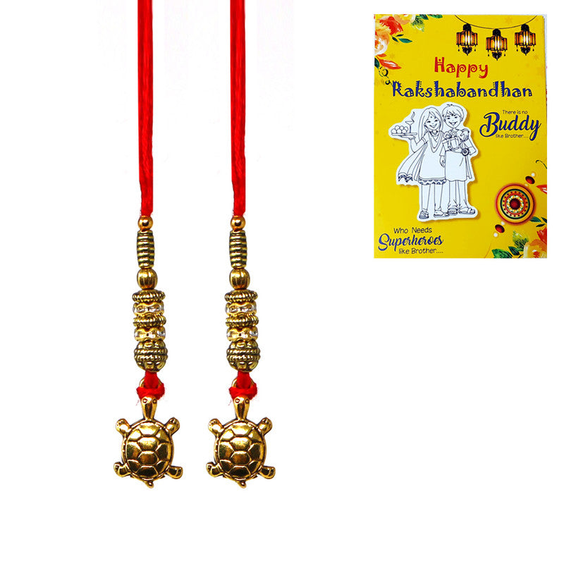 Good Luck Tortoise Pendant Bhabhi Lumba Rakhi