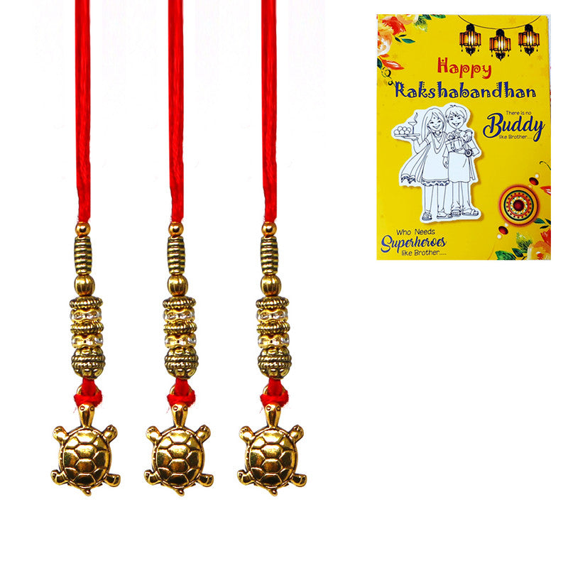 Good Luck Tortoise Pendant Bhabhi Lumba Rakhi