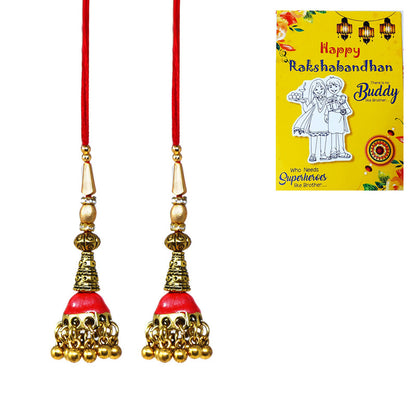 Red Meenakari Work Lumba