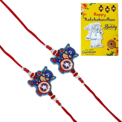 Captain America Rakhi I Rakhi for Kids