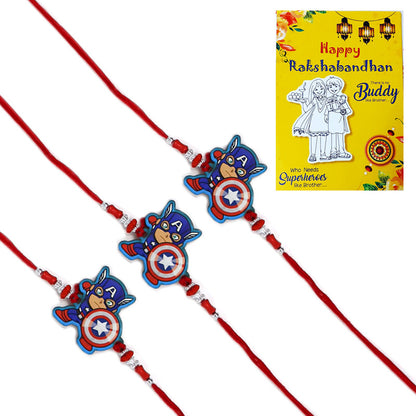 Captain America Rakhi I Rakhi for Kids