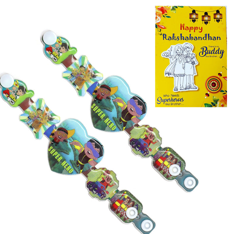 Super Hero Raju Handbelt Rakhi I Rakhi for Kids