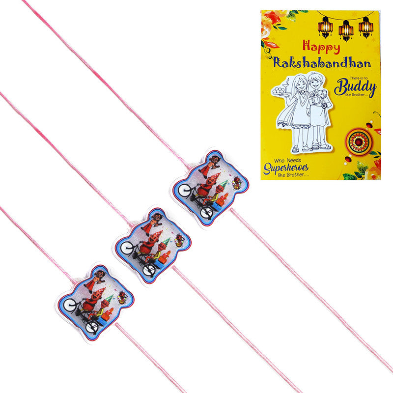 Motu Patlu Cycle Kids Rakhi I Rakhi for Kids