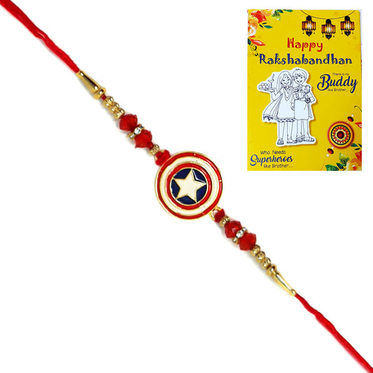 Captain America Logo Rakhi I Rakhi for Kids