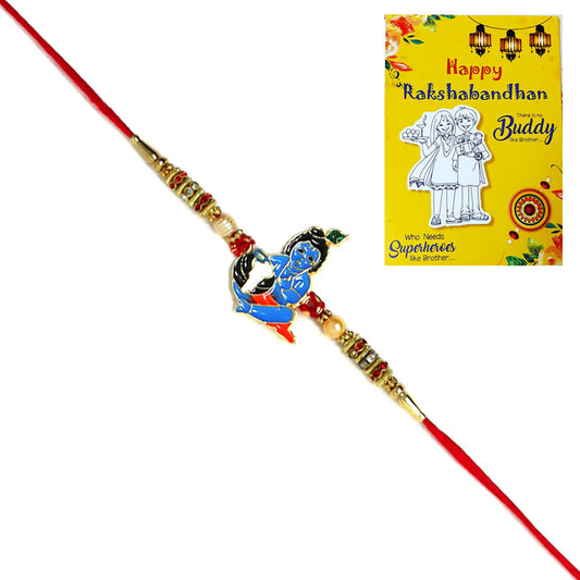 Little Krishna Makhan Chor Rakhi I Rakhi for Kids