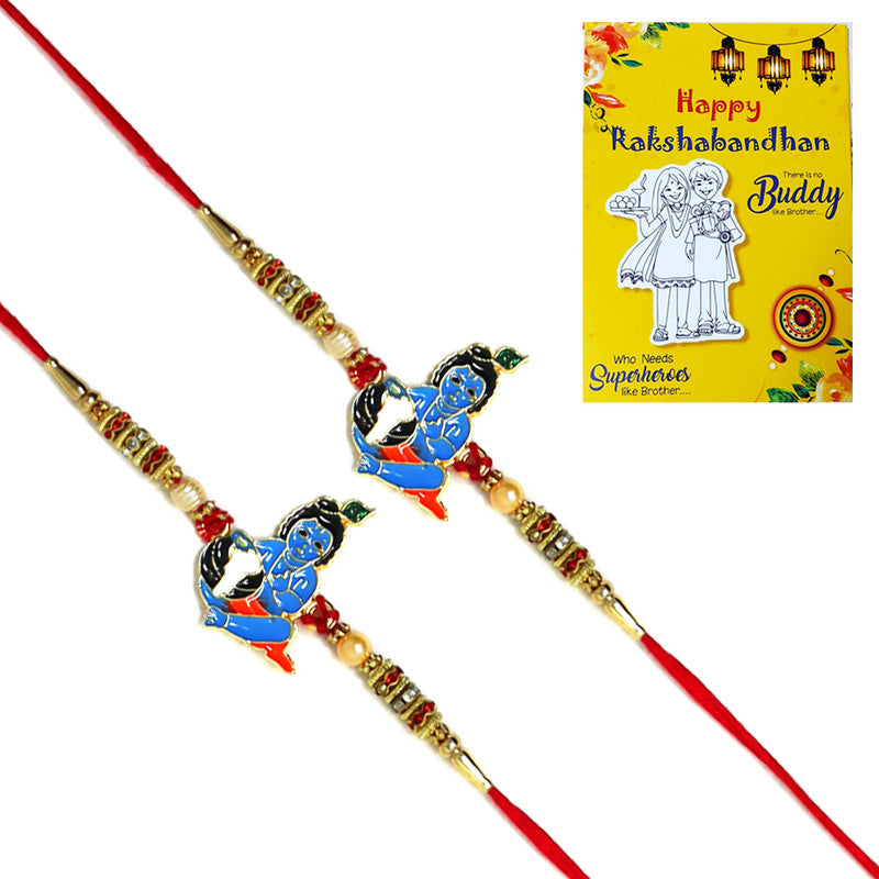 Little Krishna Makhan Chor Rakhi I Rakhi for Kids