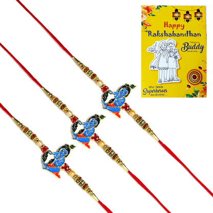 Little Krishna Makhan Chor Rakhi I Rakhi for Kids