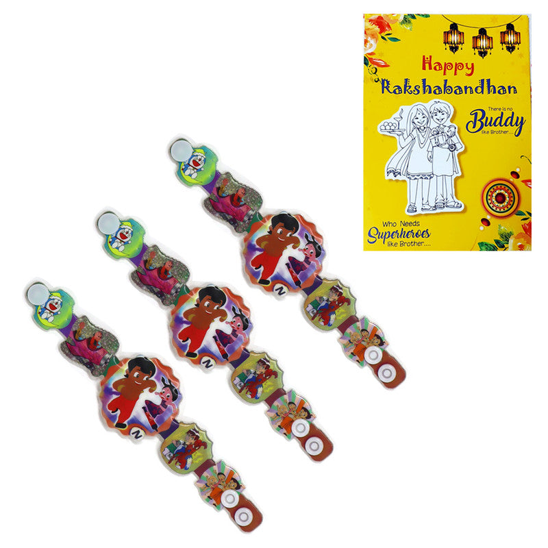 Chota Bheem Chutki Doremon Spiderman Kids Rakhi I Rakhi for Kids