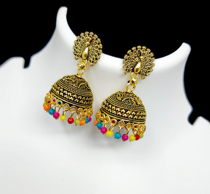 Gold Plated Jhumkhi Earrings