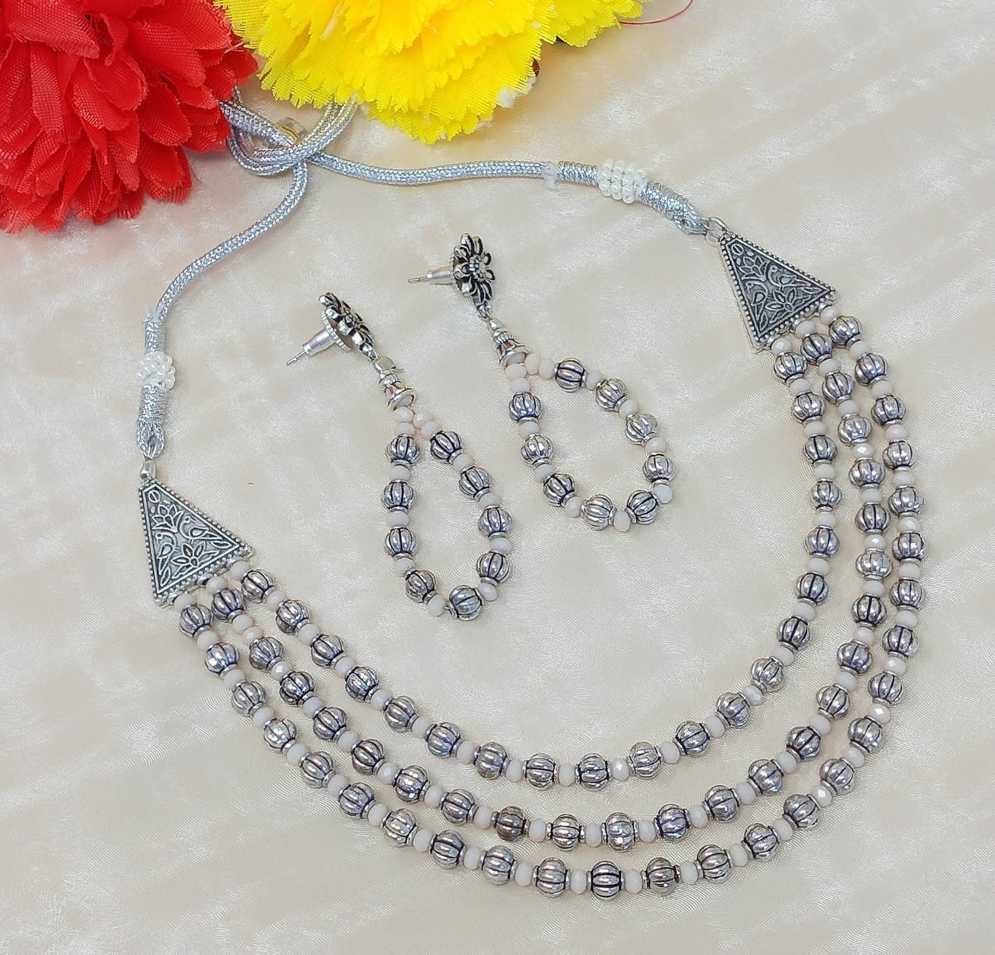 Layered Pearl Oxidized Set