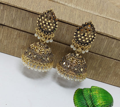 Traditional Golden Jhumka Earring