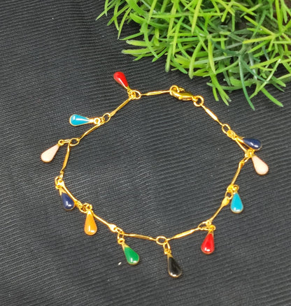 Delicate Gold Plated Beaded  Bracelets