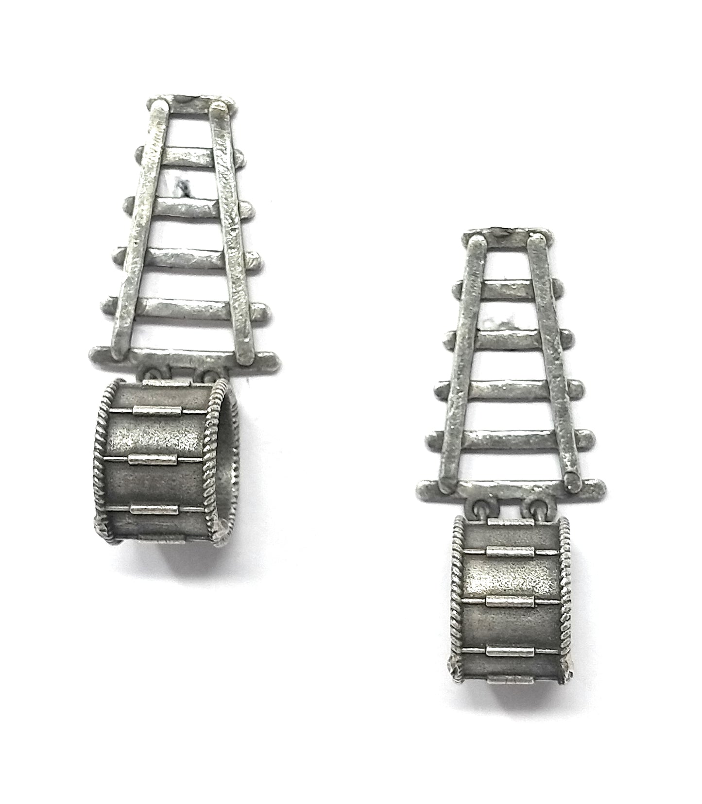 Oxidized Whistle Earrings