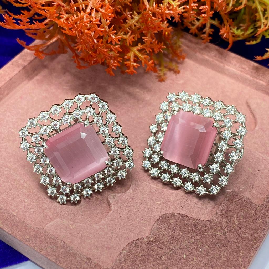 Cubic Zirconia Stud Earrings