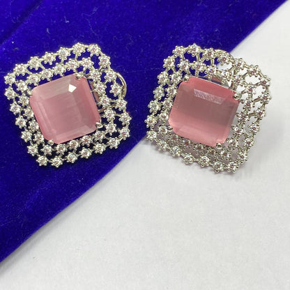 Cubic Zirconia Stud Earrings