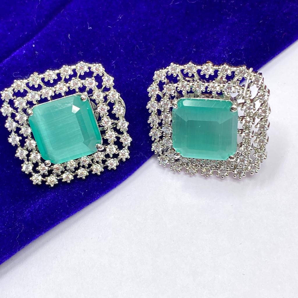 Cubic Zirconia Stud Earrings