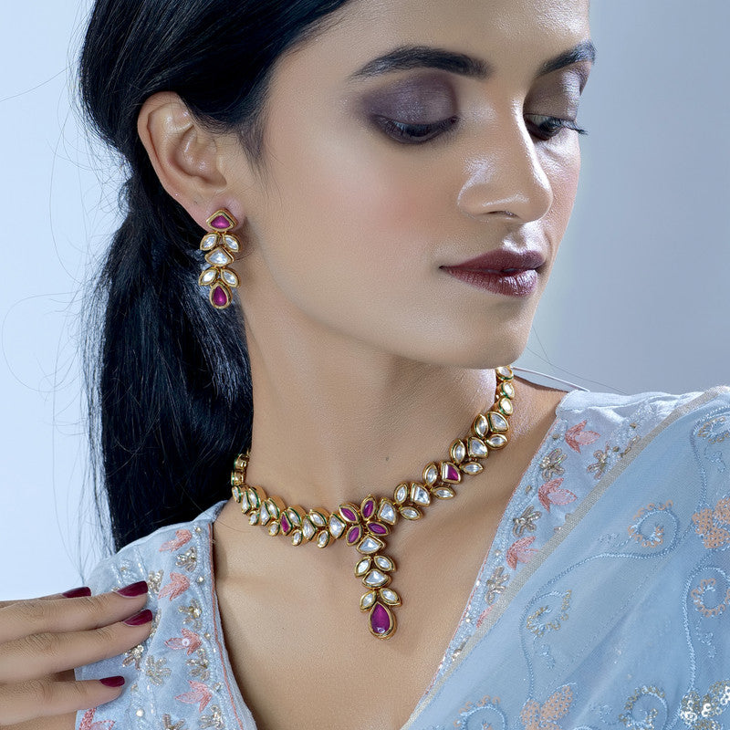 Luxurious Time-Honored Kundan Jewelry Set