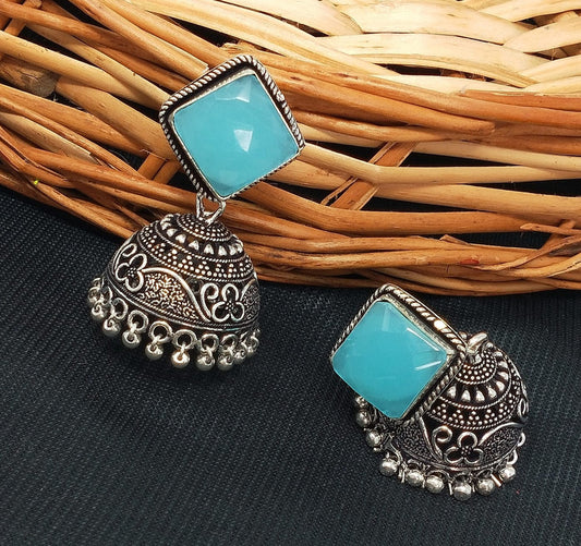 Fashionable Jhumka Trend: German Silver Earrings