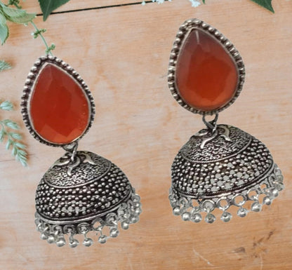 German Silver Oxidized Earrings: Fashion-forward Statement Pieces