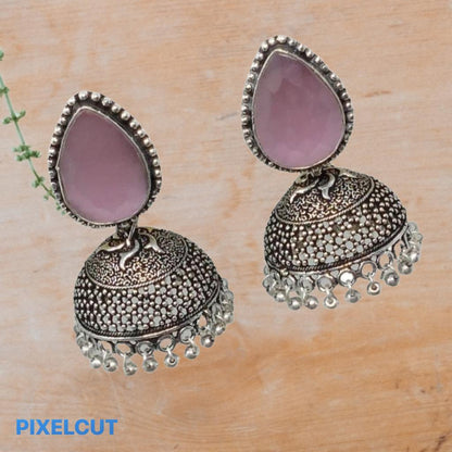 German Silver Oxidized Earrings: Express Your Free-spirited Style