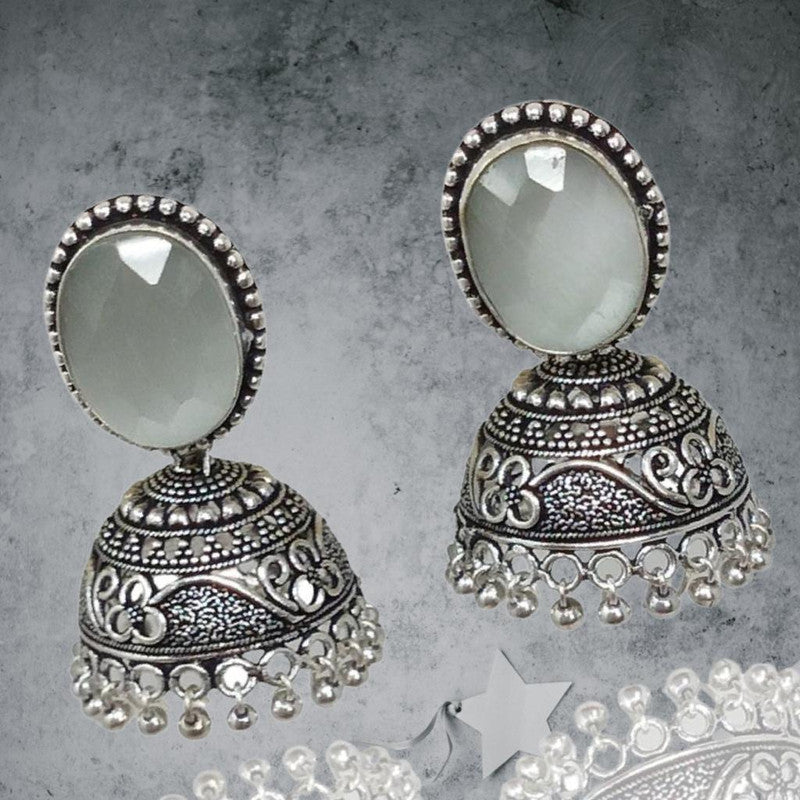 Glamorous Treasures: German Silver Oxidized Earrings