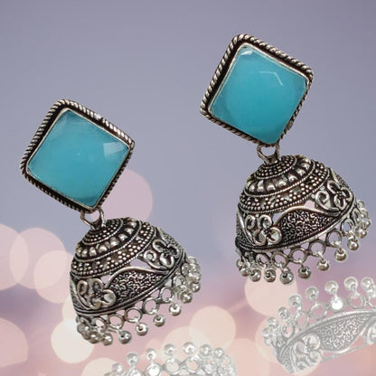 Fashionable Jhumka Trend: German Silver Earrings