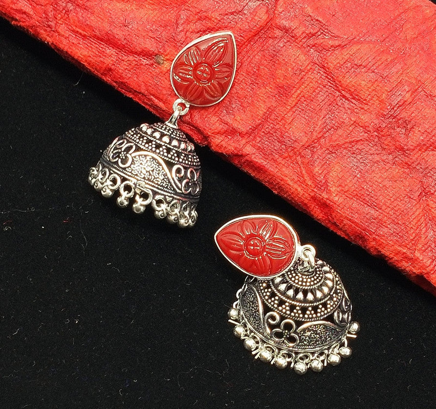 Radiant Gems: Exquisite Gem Stone Jhumka Earrings for a Dazzling Appeal