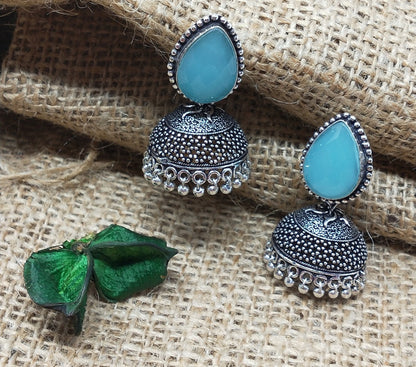 German Silver Oxidized Earrings: Exquisite Craftsmanship and Style