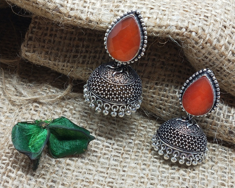 German Silver Oxidized Earrings: Fashion-forward Statement Pieces