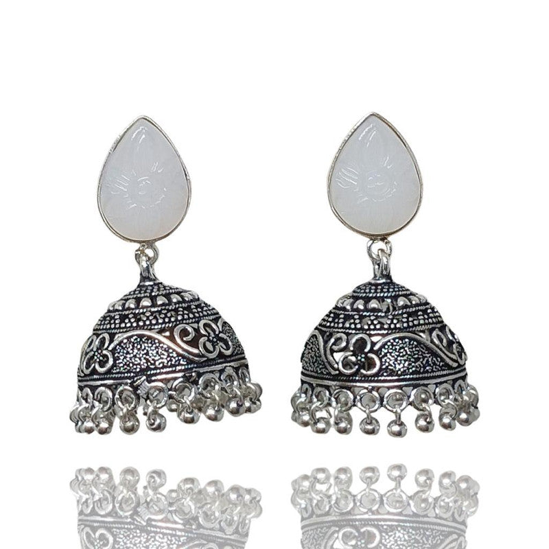 Captivating Gem Stone Jhumka Earrings: Embrace the Beauty of Tradition